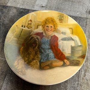 Vtg Annie and Sandy Collector Plate, Little Orphan Annie Collectors Plate Series